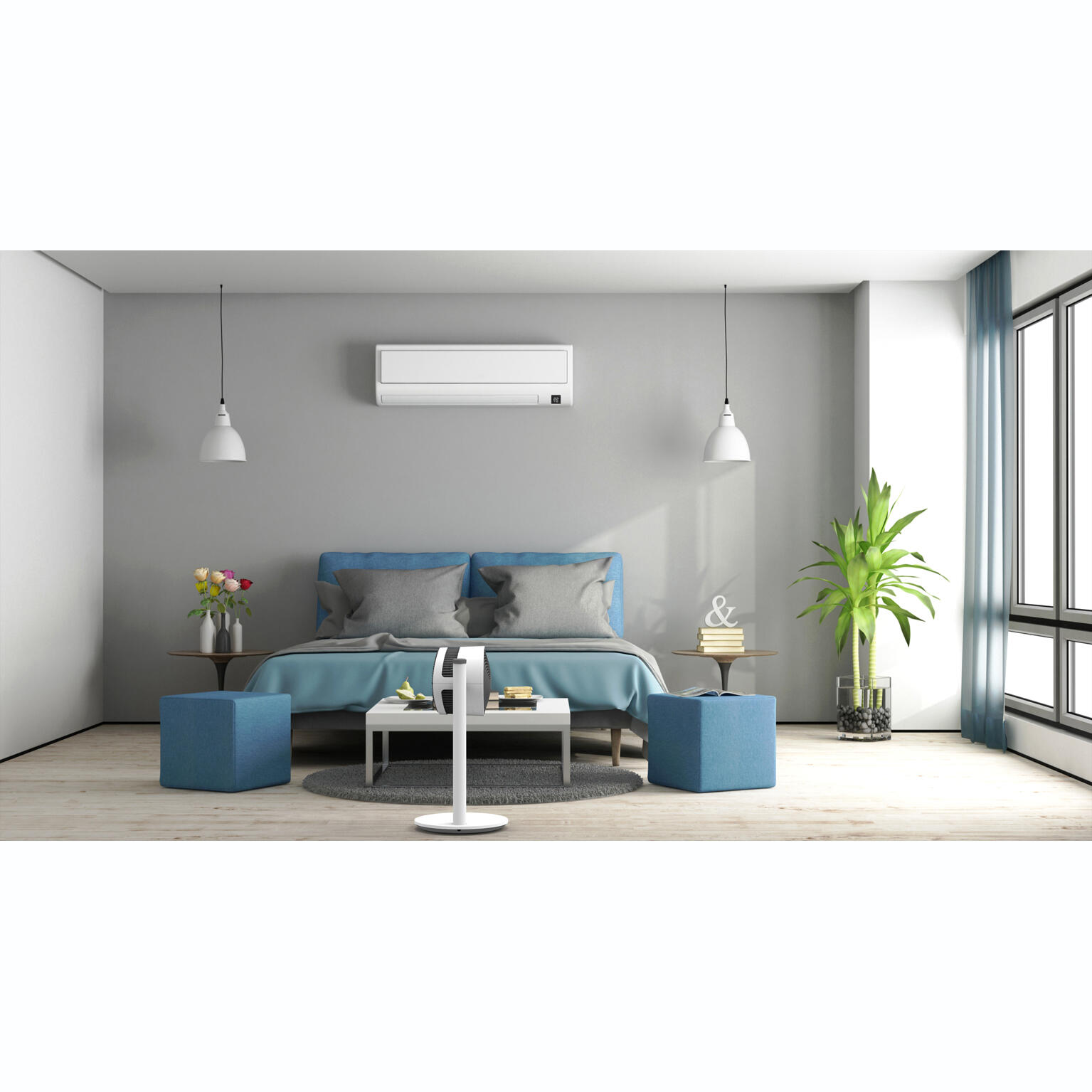 Ventilateur sur pied, BONECO, Bo45993 design f120 blanc 20 W, D27.8 cm - 4