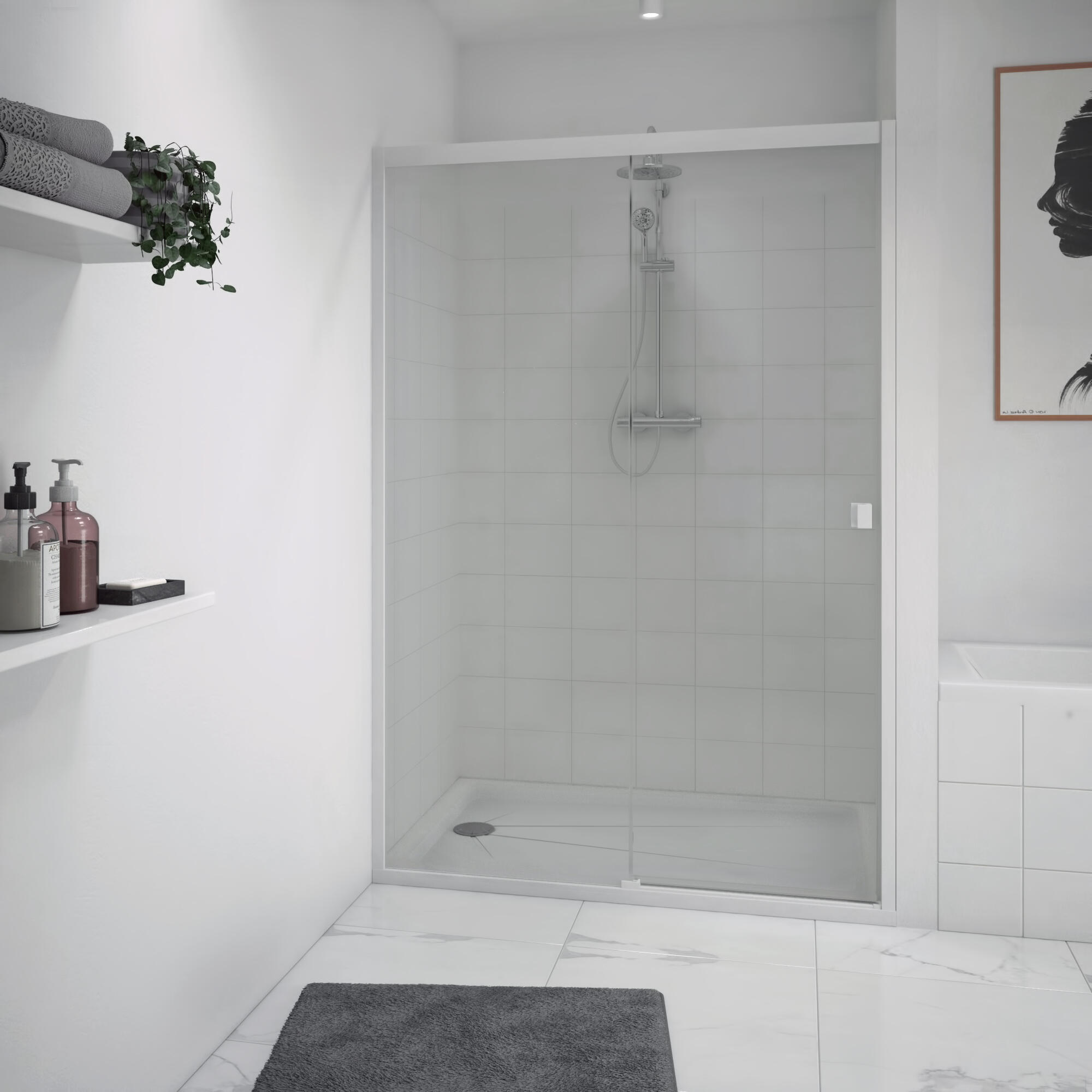 Receveur de douche, acrylique, blanc L.140 x l.90 cm, Opus JACOB DELAFON - 4