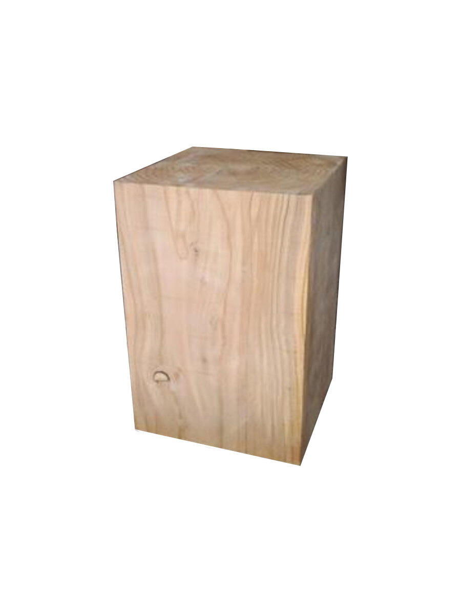 Tronco cubo in abete di douglas grezzo 300 x 300 x 450 mm - 13