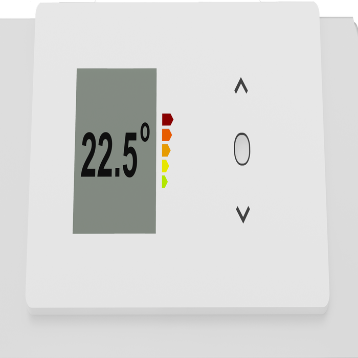 Radiateur électrique à inertie sèche 1000 W SAUTER Sibayak horizontal blanc