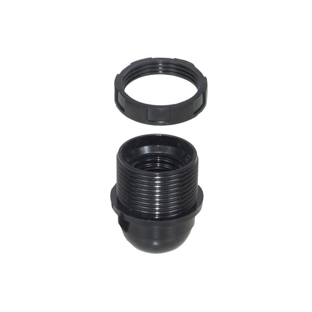 Douille E14 En Plastique Noir, Demi-filetage Et Borne à