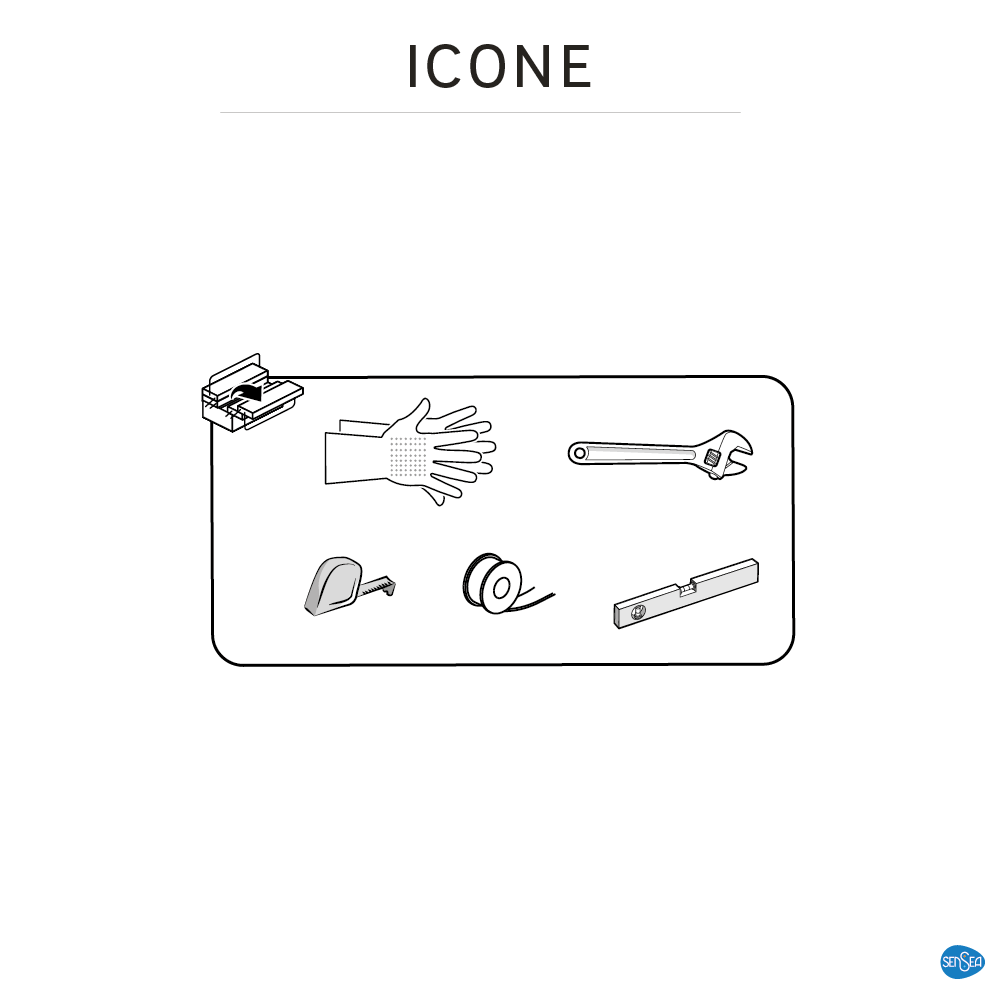 Bateria wannowa chrom 9 cm Icone Sensea