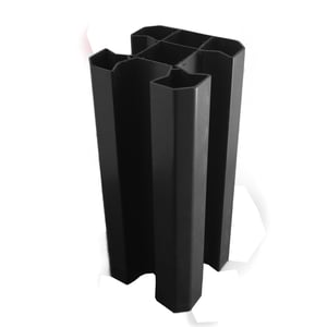 Poteau angle PVC CLEA anthracite, 90 x 90 cm