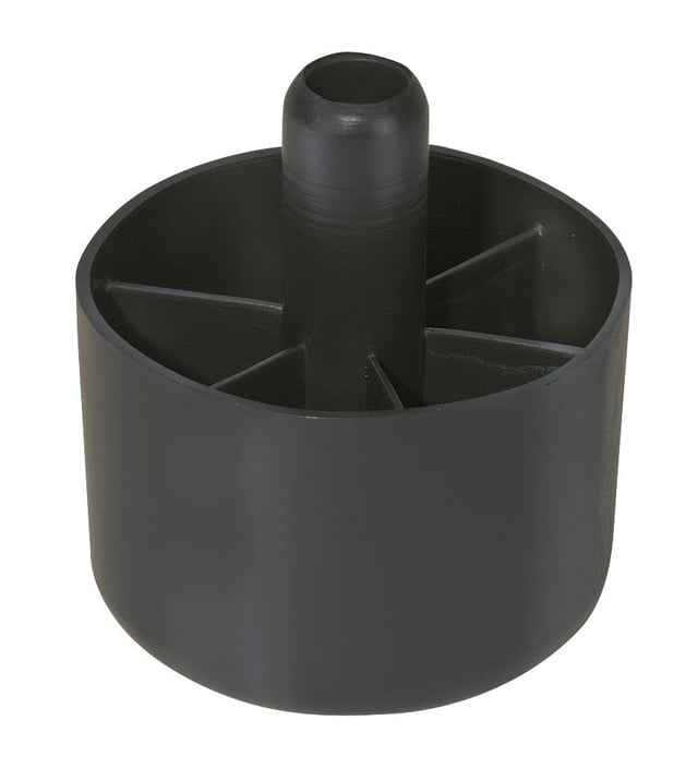 Pied de meuble HETTICH réglable rond polypropylène noir Diam.50 X H.34 mm