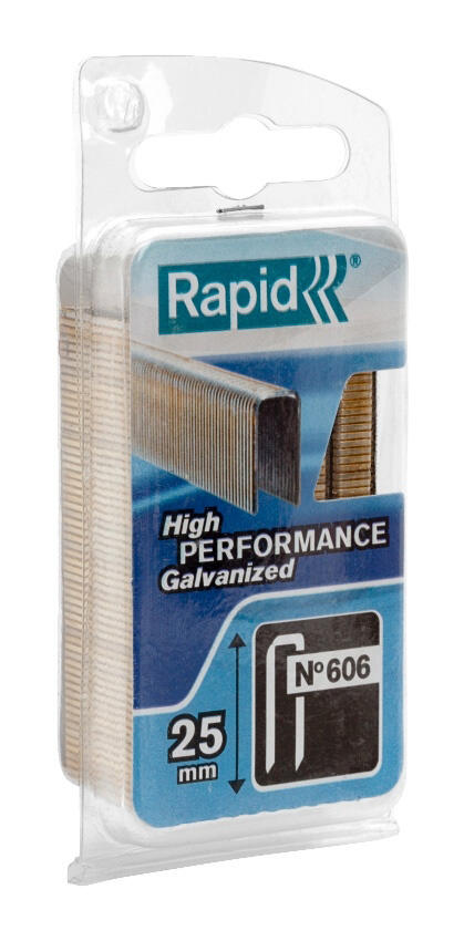 Lot de 600 agrafes acier galvanisé 40109531 25 mm