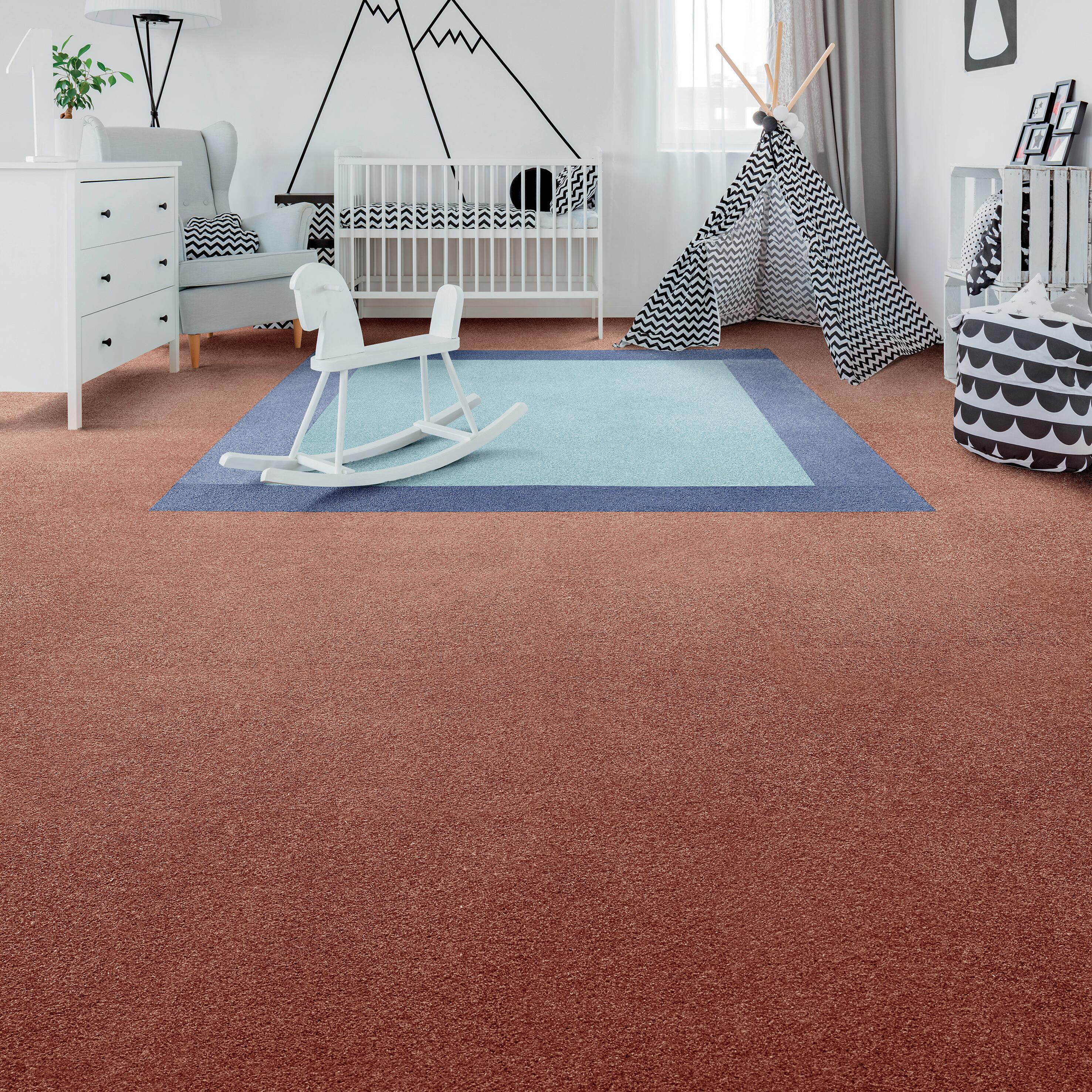 Dalle moquette velours ras BALSAN Ultrasoft bordeaux L.50 x l.50 cm - 2