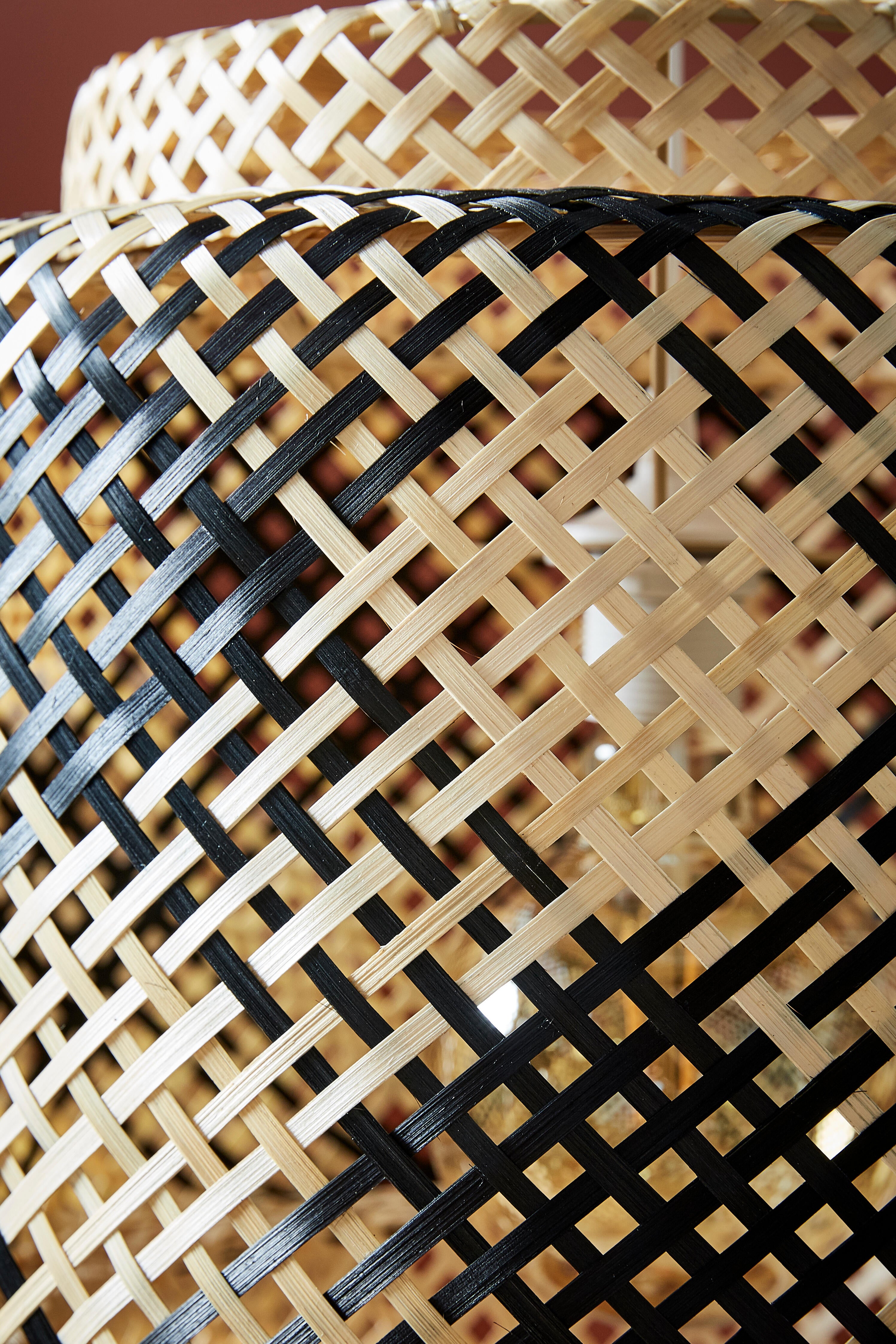 Suspension Doramu bambou, beige, Diam.40 cm, E27 - 5
