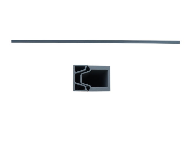 Profilé de départ et de finition aluminium Kyoto V2 gris clair, L.176cm