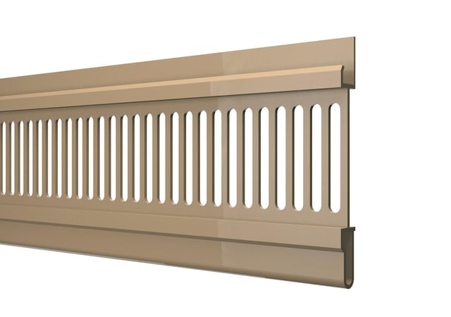 Grille de ventilation de toiture pour sous toit sable pvc L.3 m