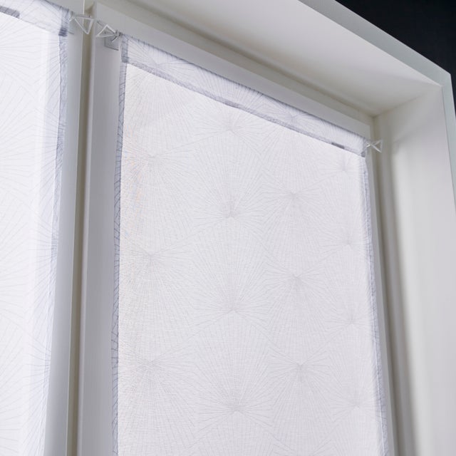 Vitrage tamisant, Kita, blanc H.120 x l.60 cm
