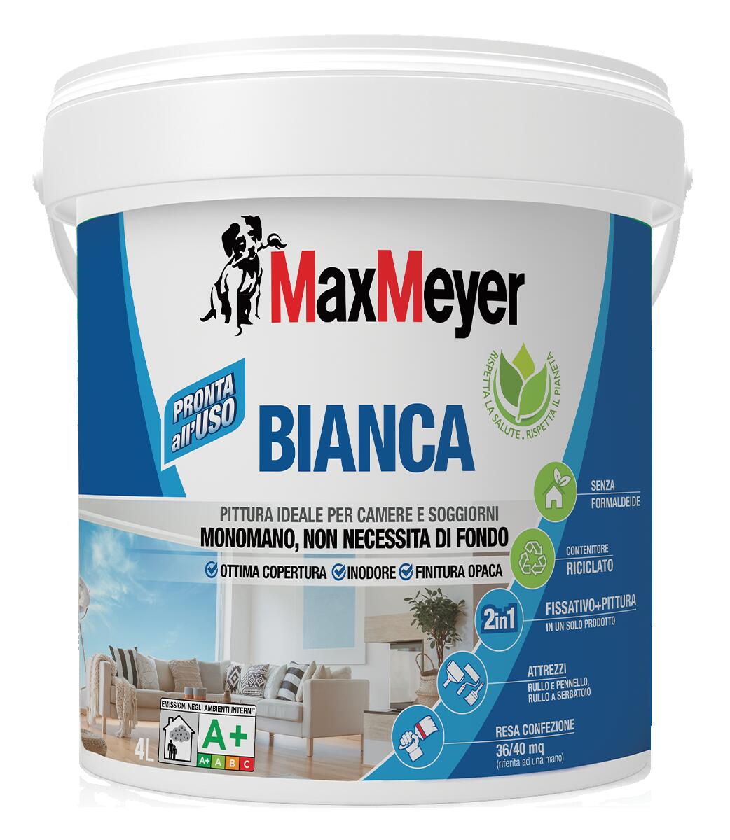 Pittura Interni Bianca Waga Idropittura Lavabile Super Coprente - Formati 4L E 14L