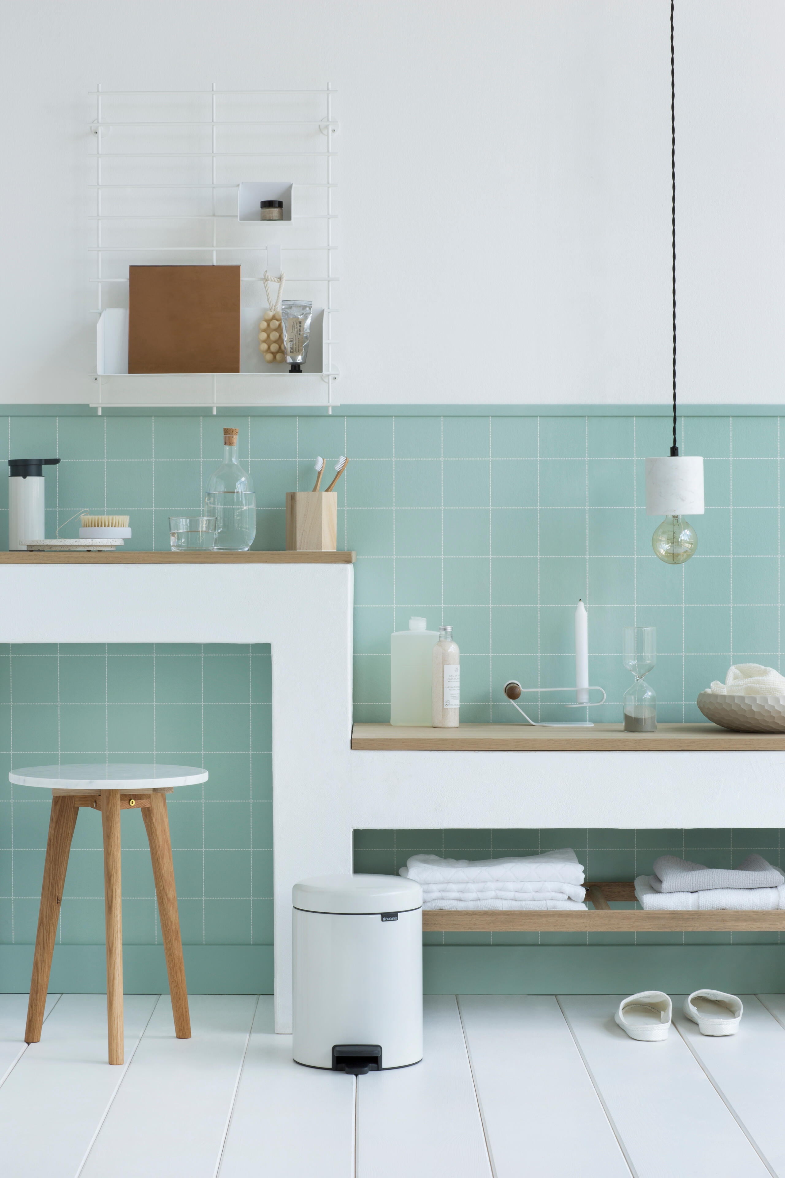 Poubelle de salle de bains 5 l blanc BRABANTIA - 2