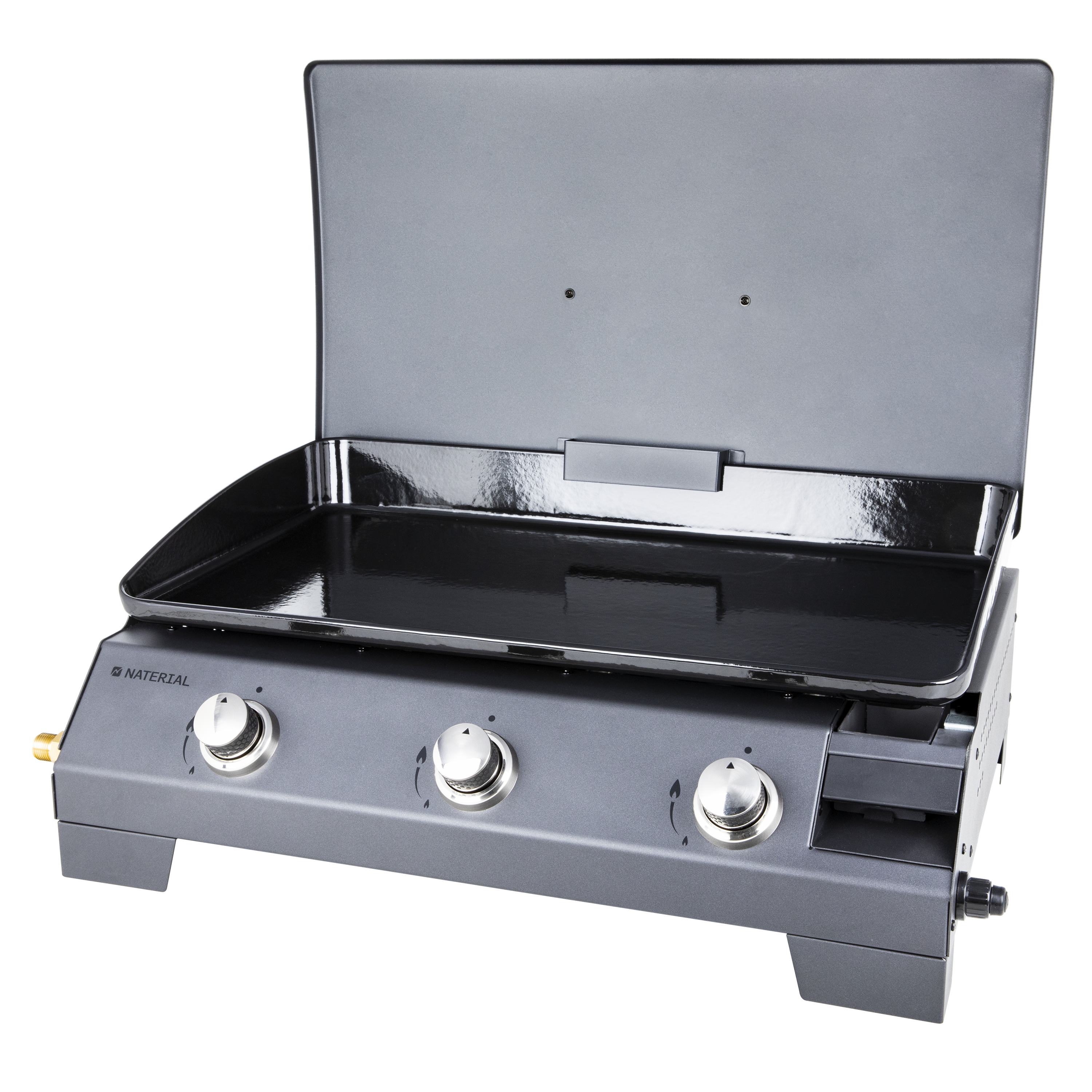Plancha de gas naterial murcia de 3 quemadores y 8 kw de potencia recomendado para de 6 a 10 personas