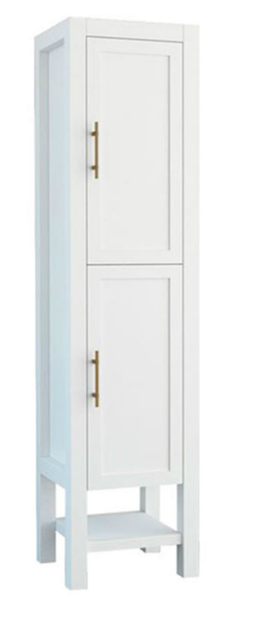 Colonne l.40 x H.165.3 x P.38.6 cm blanc or Kende