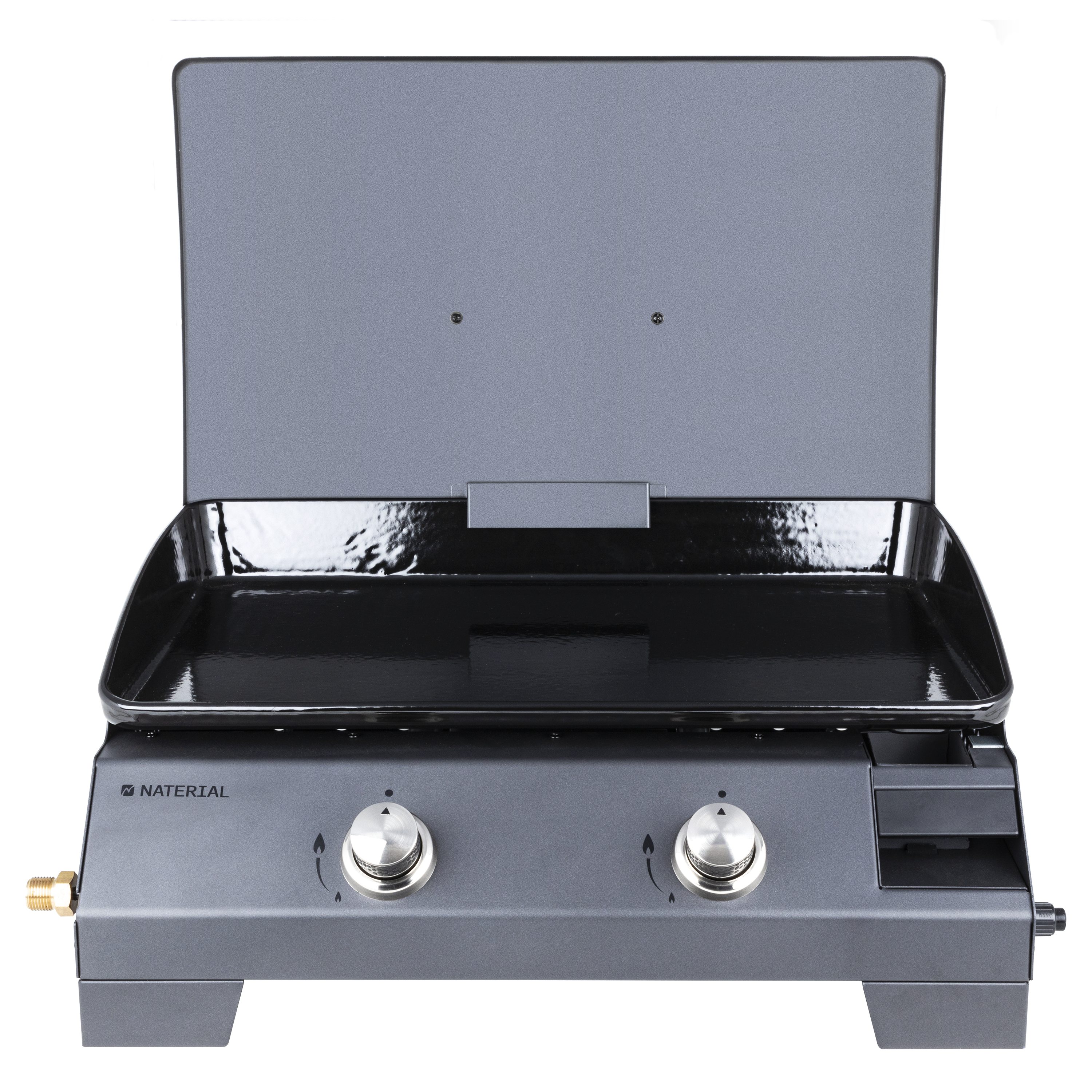 Plancha de gas naterial murcia de 2 quemadores y 6 kw de potencia recomendado para menos de 6 personas