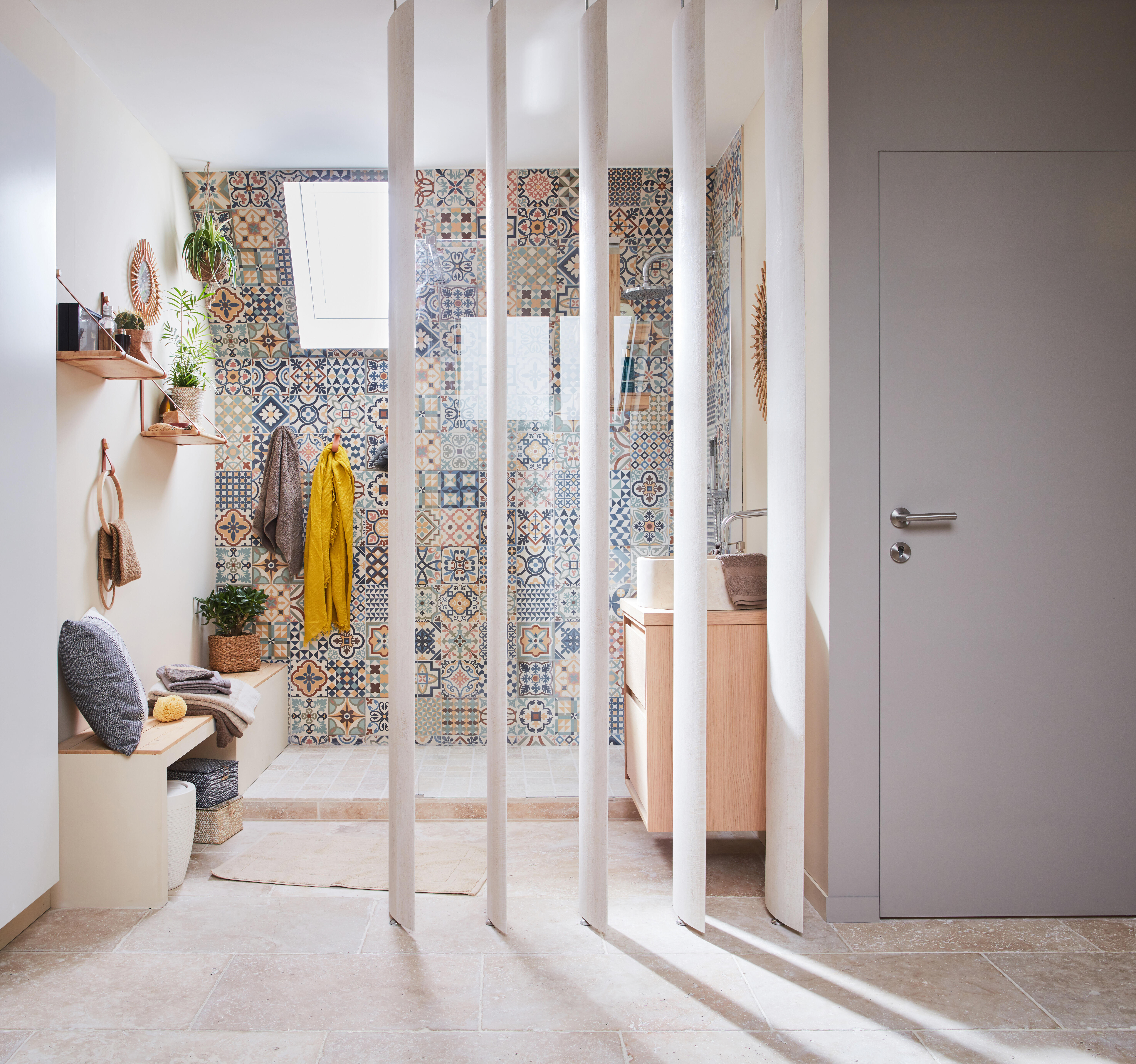 Travertin sol/mur effet pierre beige  casa light l.40.6 x L.61 cm - 3