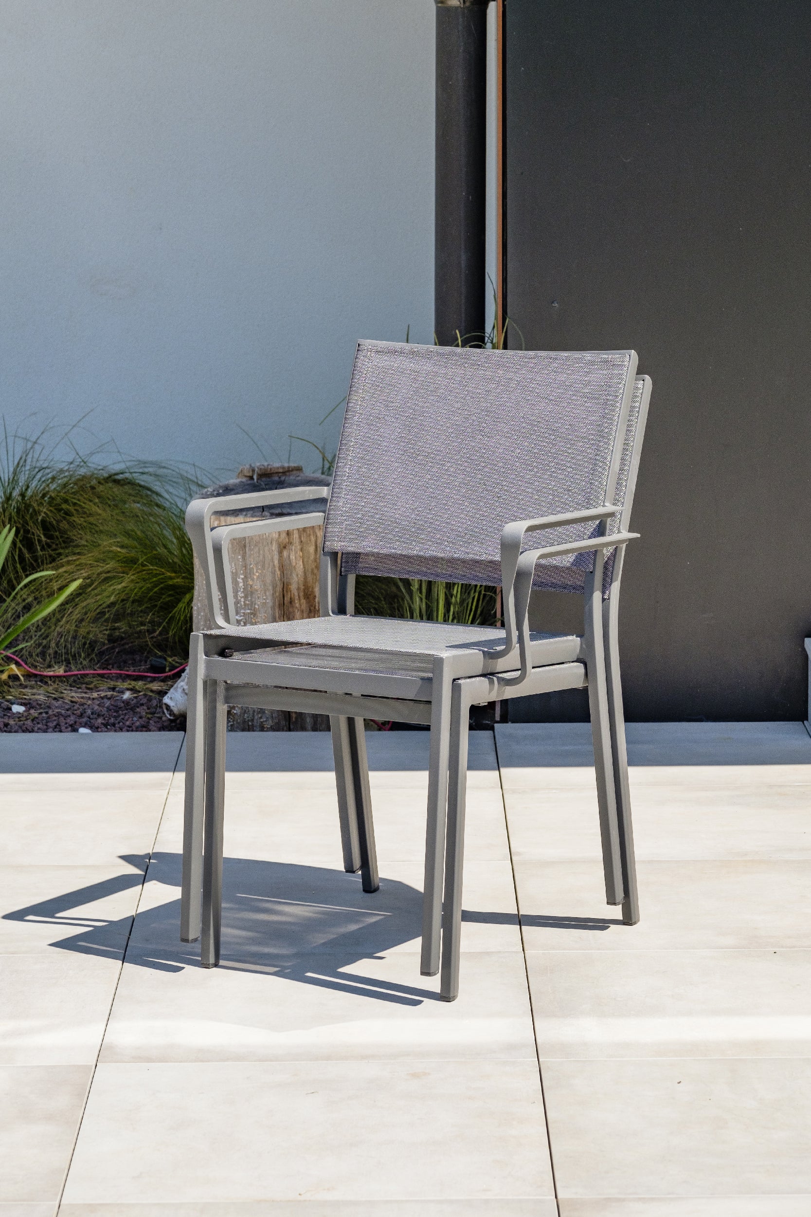 Fauteuil fauteuil DCB GARDEN Stockholm-ft en aluminium gris - 4