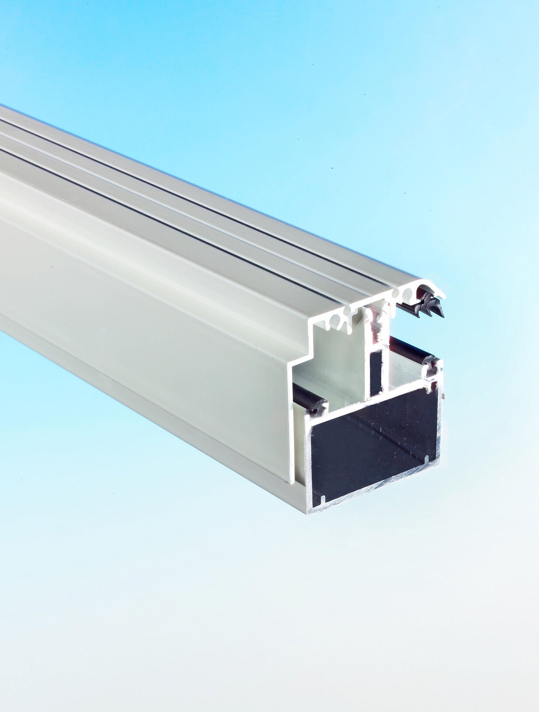 Kit rive portante pour plaque ep. 16/32 mm blanc laqué, L.3 m - 2