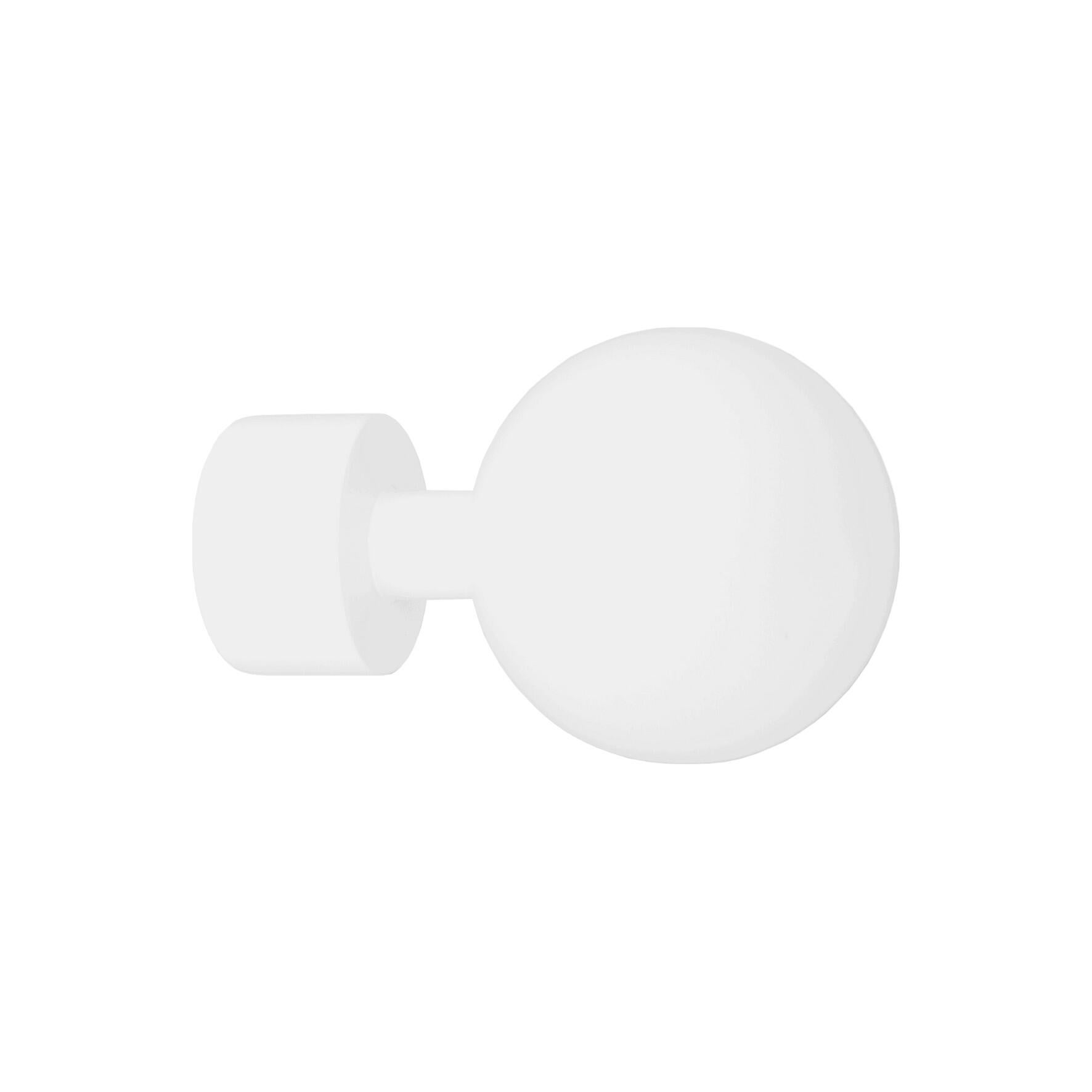 Lot De 2 Embouts Pour Barre à Rideau , Diam.16 Mm Blanc Penderie Cessot 62421240