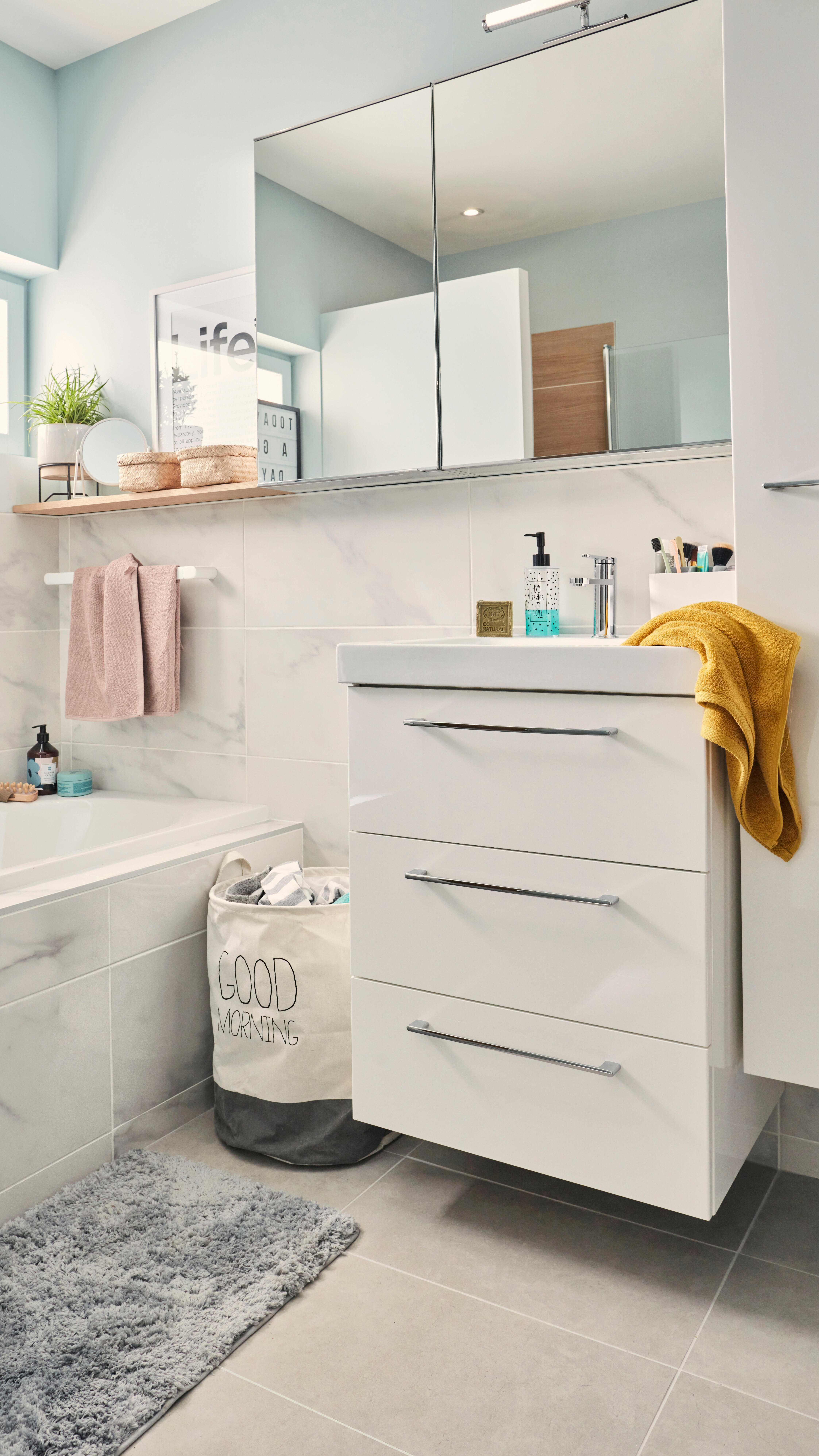 Tapis de bain l.50 x L.80 cm granit n°3, Icône SENSEA - 5