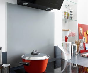 Crédence De Cuisine 80x60 Cm Plaque En Verre 4mm D'épaisseur Transparent Anti-éclaboussures Verre Trempé Float Panneaux Pour La Cuisine Montage Mural De Fixation Inclus