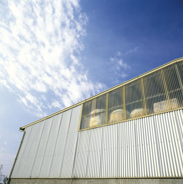 Plaque de couverture, ondulé , gris, l.90 x L.200 cm, H.18 mm, Ep.0.5 mm