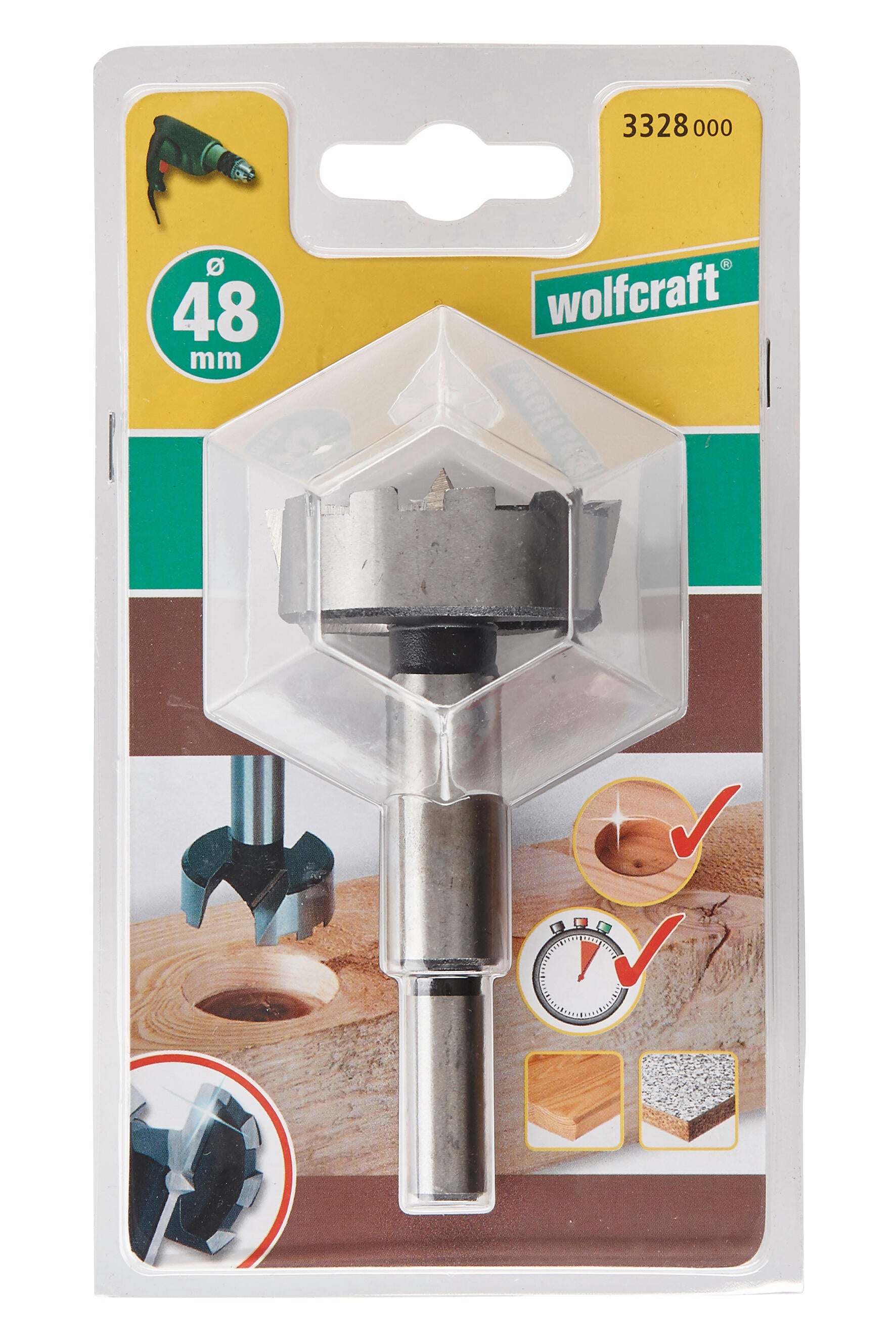 Fraise à bois d'encastrement Diam.48 mm WOLFCRAFT - 4