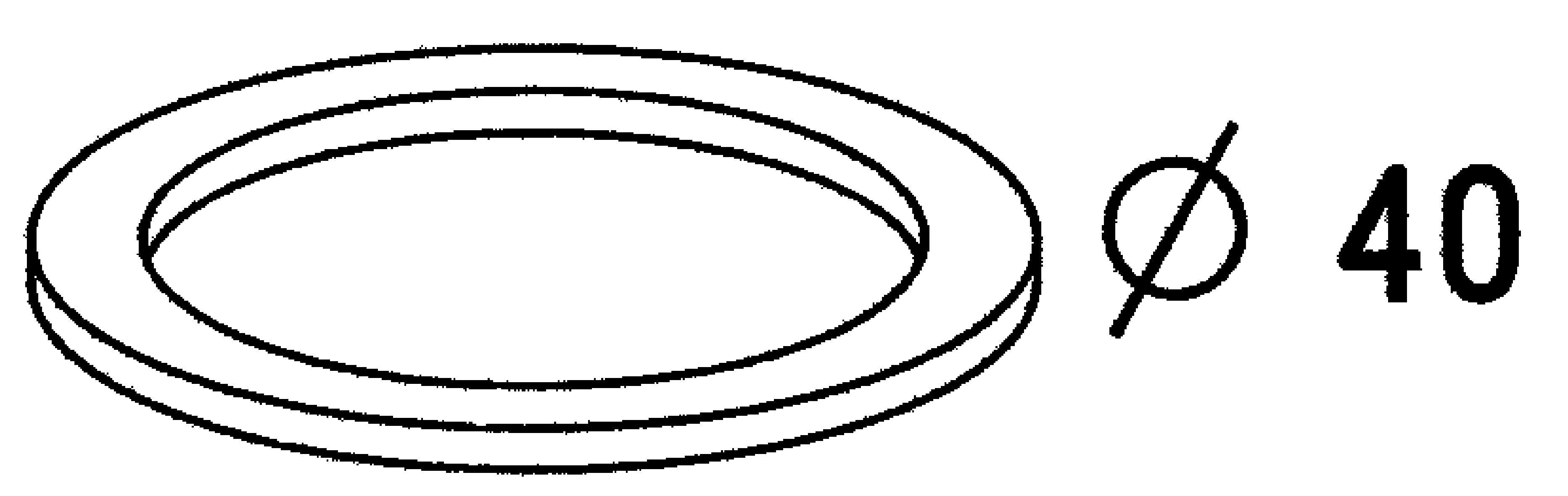 Joint plat, Diam.40 mm - 2