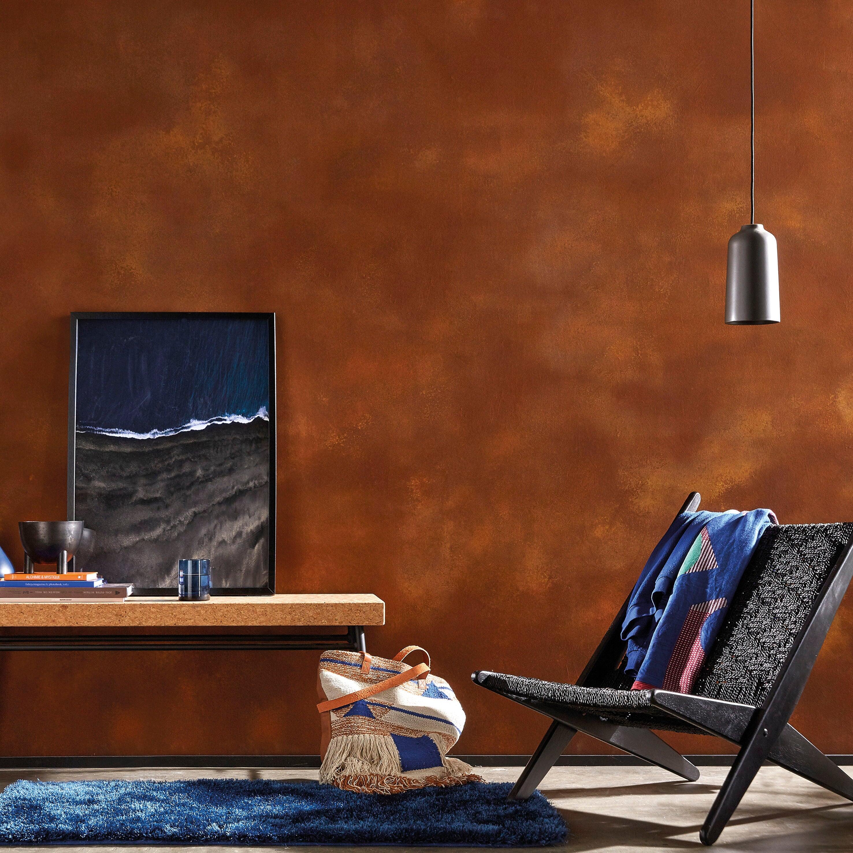 Pittura decorativa ID ruggine marrone corten 2 l - 4