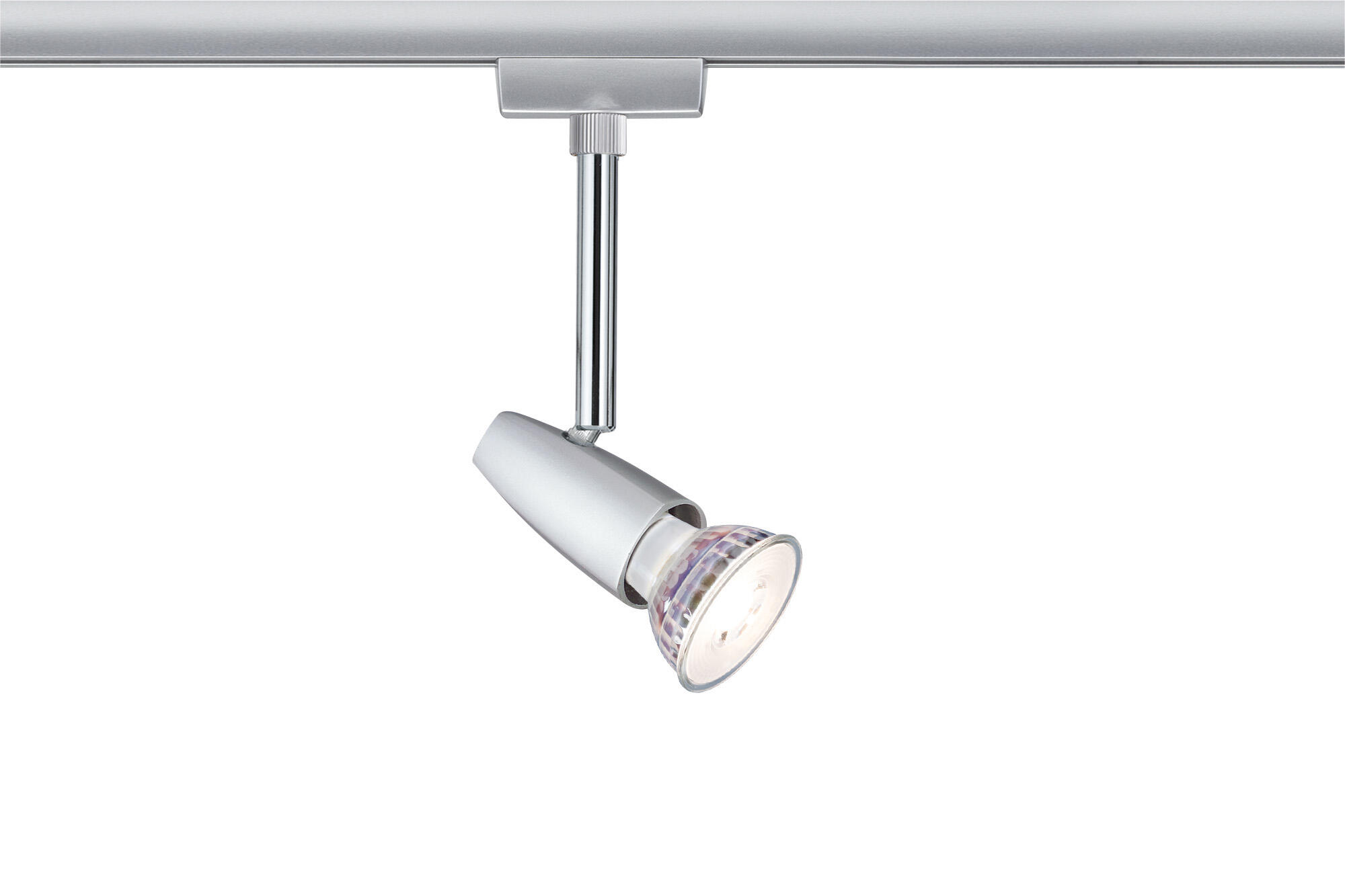 Kit de 3 spots sur rail URail Barelli GU10, métal chrome mat, PAULMANN - 5