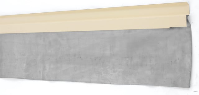 Solin prélaqué à bavette SCOVER PLUS gris, l.220 mm x L.2 m