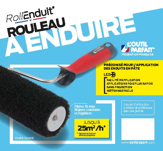 Rouleau pour enduire ROLL'ENDUIT® l.180 mm L'OUTIL PARFAIT - 3