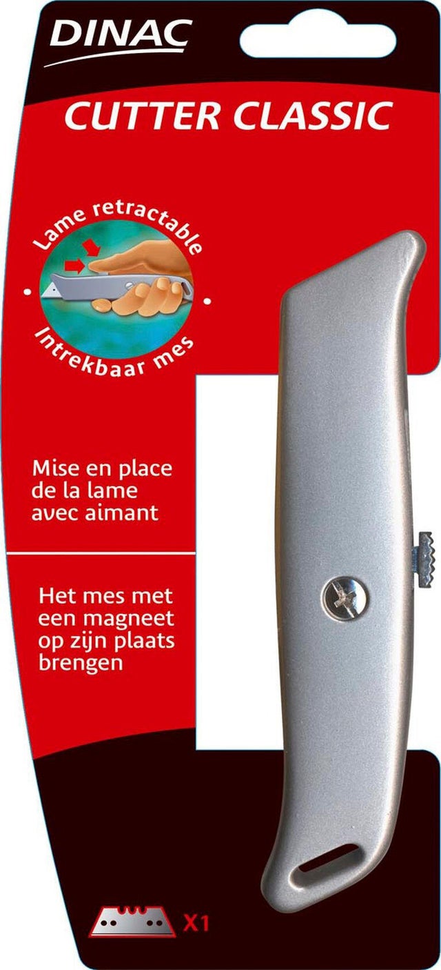 Cutter classique à lame rétractable, DINAC