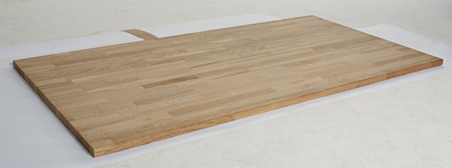 Plateau de table chêne lamellé collé, L.160 x l.80 cm x Ep.22 mm