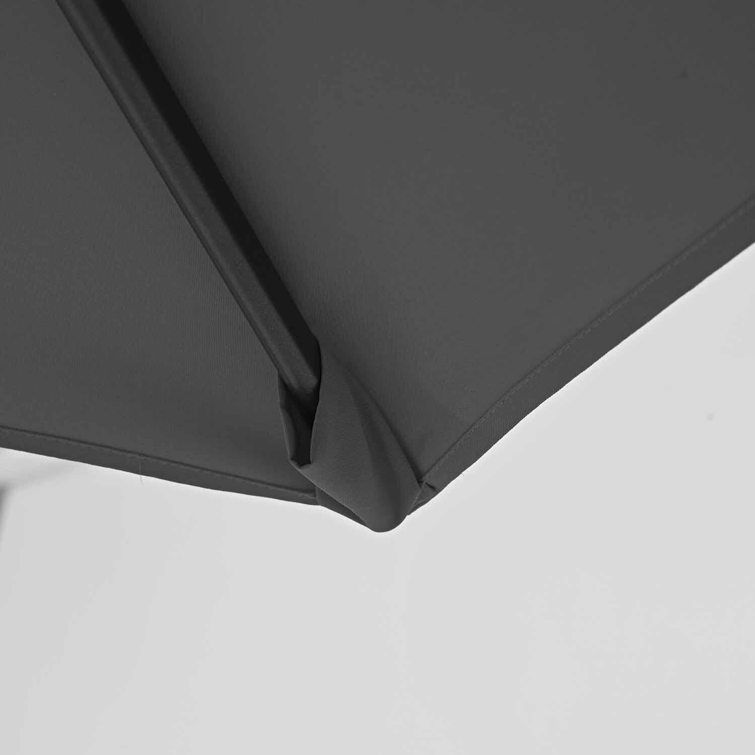 Parasol déporté hexagonal anthracite Avea NATERIAL L.292 x l.292 cm - 6