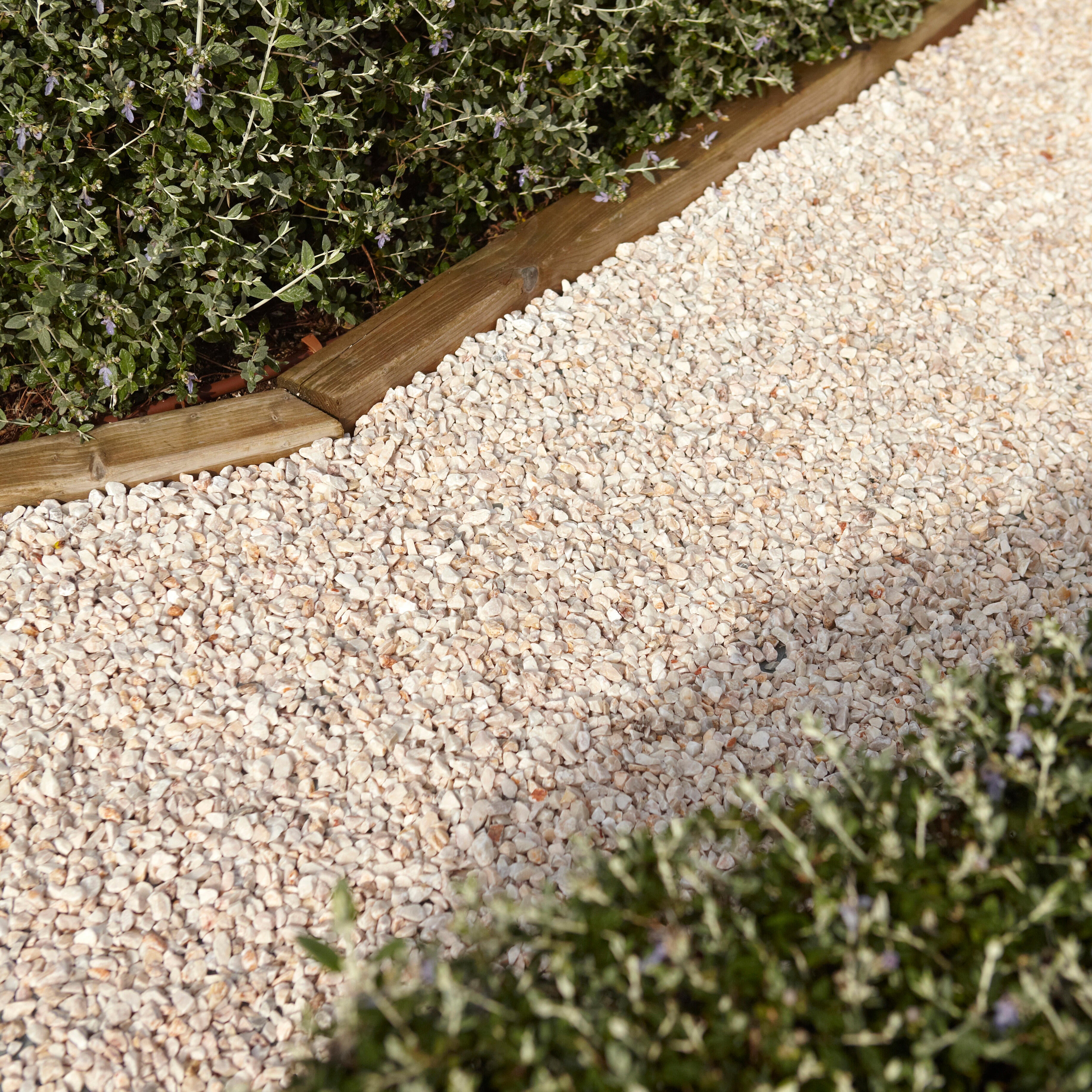 Gravier marbre blanc-rosé 8/16mm, 35 kg - 10