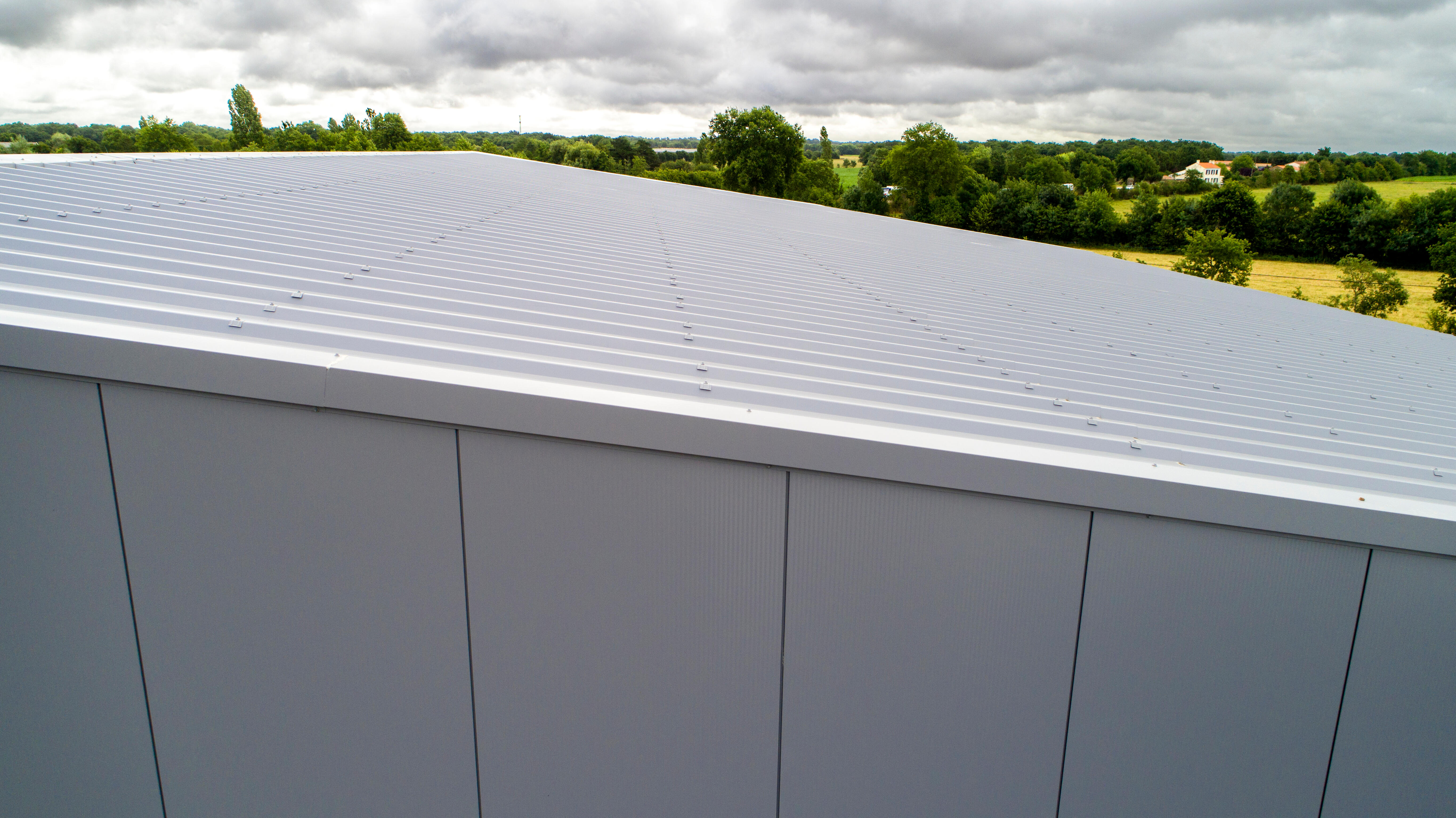 Tôle bac acier nervuré gris / argent anti-condensation, l.1.05 x L.3 m, ep.0.63  - 5