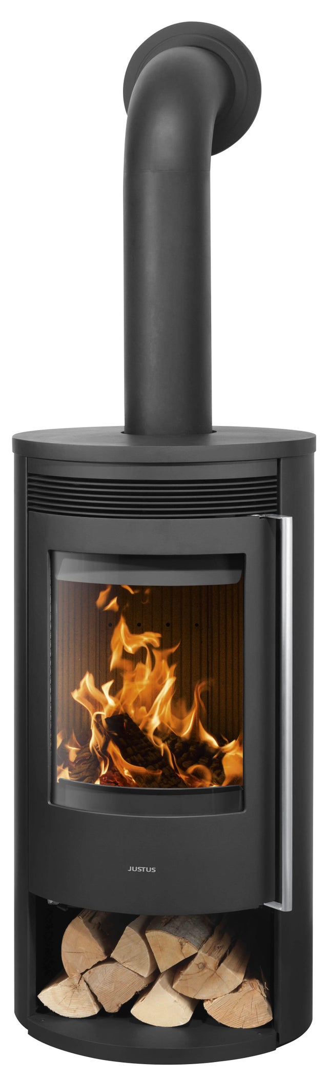 Poêle à bûche JUSTUS Arktis 5-2.0 noir, 5 kW