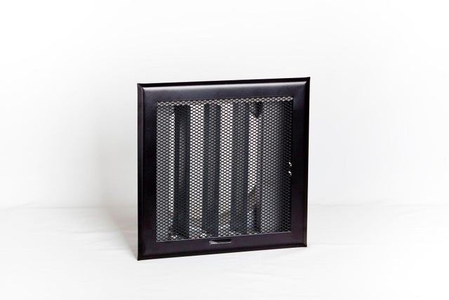 Grille de convection acier laqué époxy DEVAUX Diam.150 mm, l.19 cm x H.19 cm