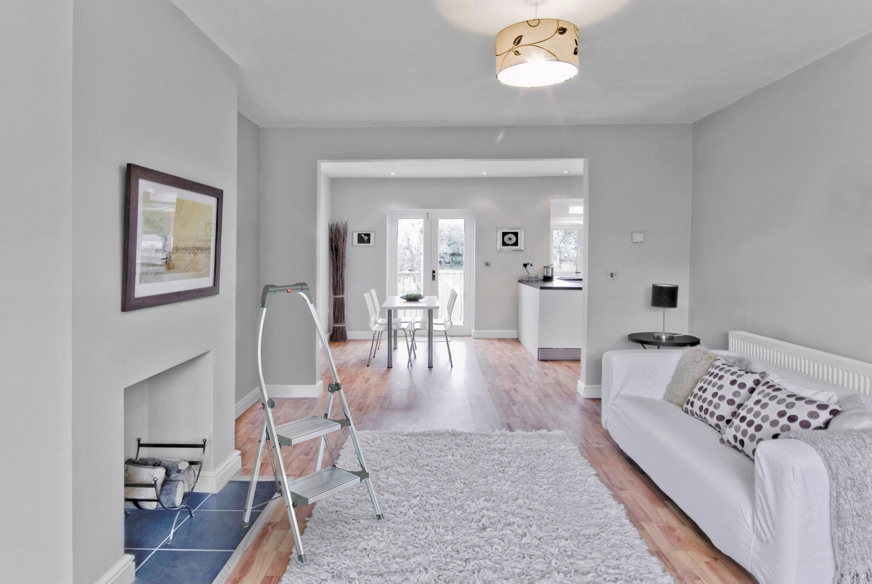 Escabeau aluminium HAILO 2 marches - 4