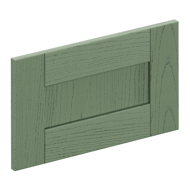 Façade de tiroir de cuisine Boston vert clair mat H.25.3 x l.59.7 cm