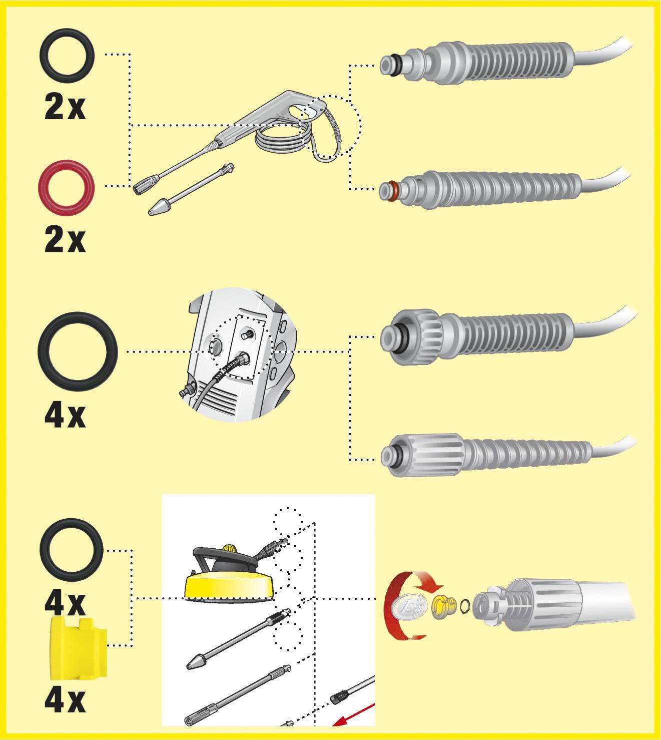 Pièce de rechange pour nettoyeur haute pression KARCHER 26407290 - 2