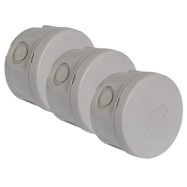 Lot de 3 boîtes de dérivation étanche en saillie DEBFLEX 4 entrées