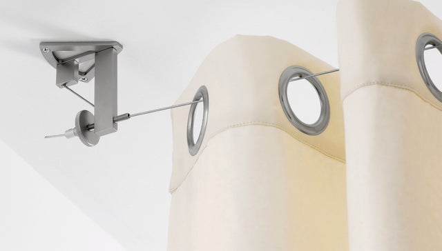 Kit complet câble pour mur et plafond Platinium, chromé, L.5 m