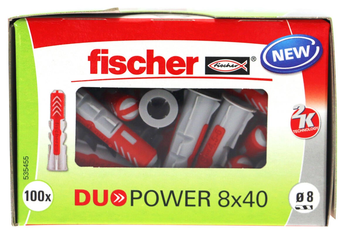 100 chevilles 3 en 1 duopower, Ø8 x L.40 mm - 2