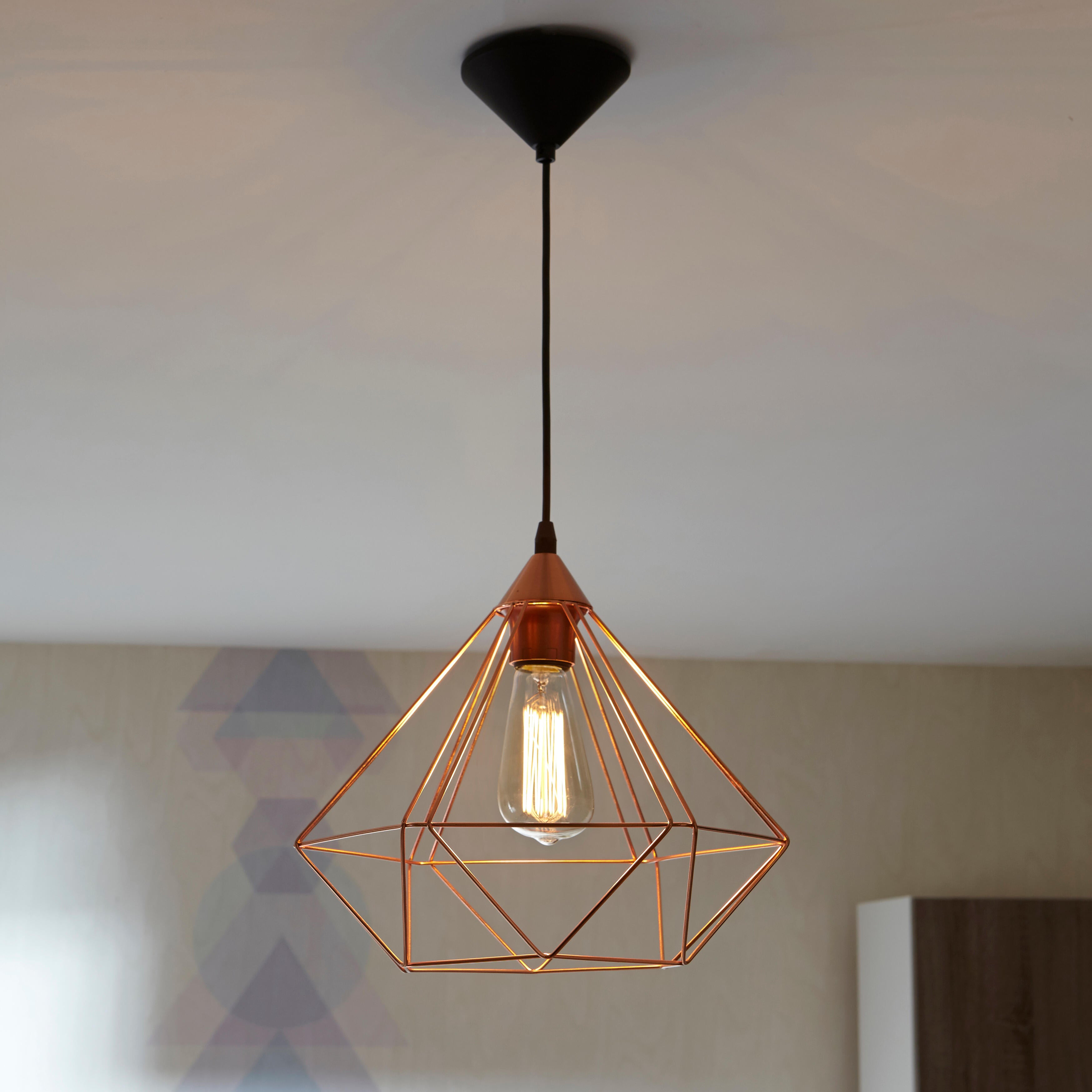 Suspension Tarbes acier, noir, Diam.32.5 cm, E27 - 4
