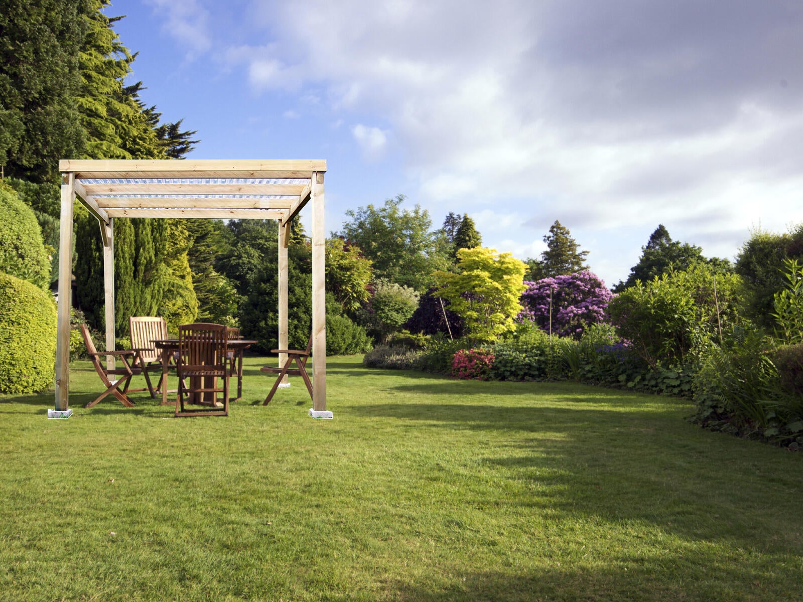 Carport bois HABRITA 1 voiture, 4 m² - 4
