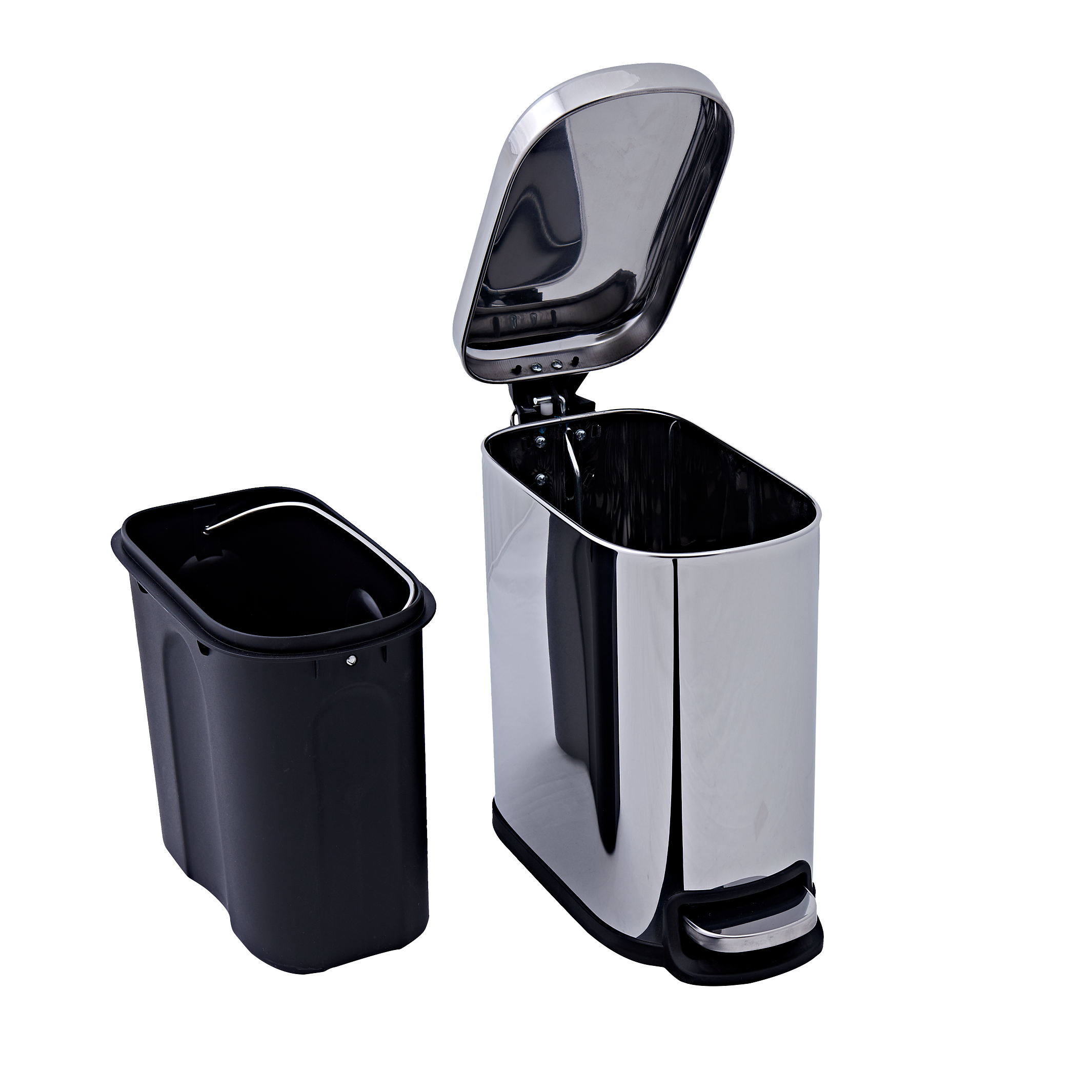 Poubelle de salle de bains 5.0 l gris SENSEA - 4