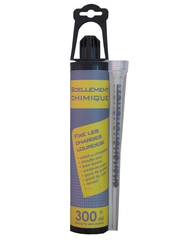 Cartouche de scellement chimique gris 300ml + buse  - SPIT