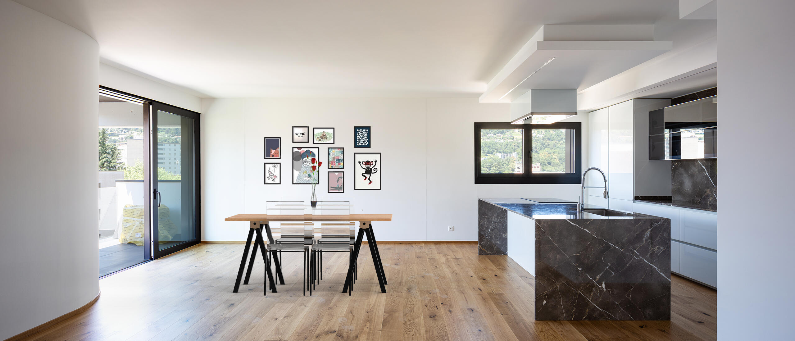 Tréteau bois Aspen design, H.73 x l.70 cm - 2
